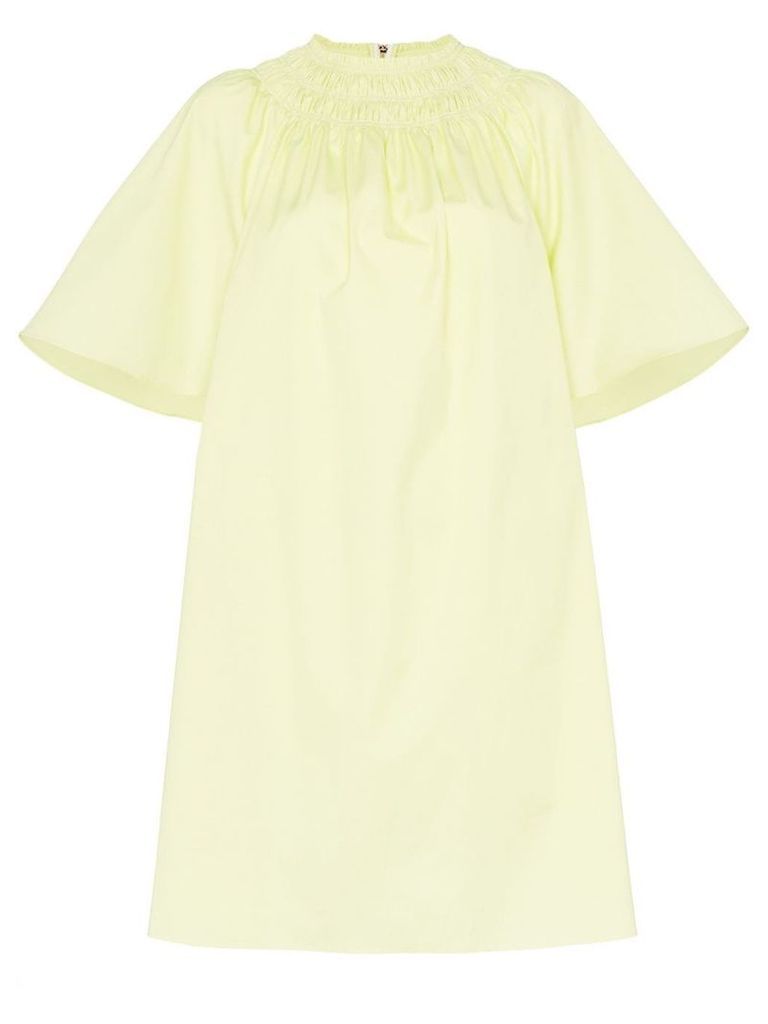 Roksanda lia mock neck cotton dress - Yellow
