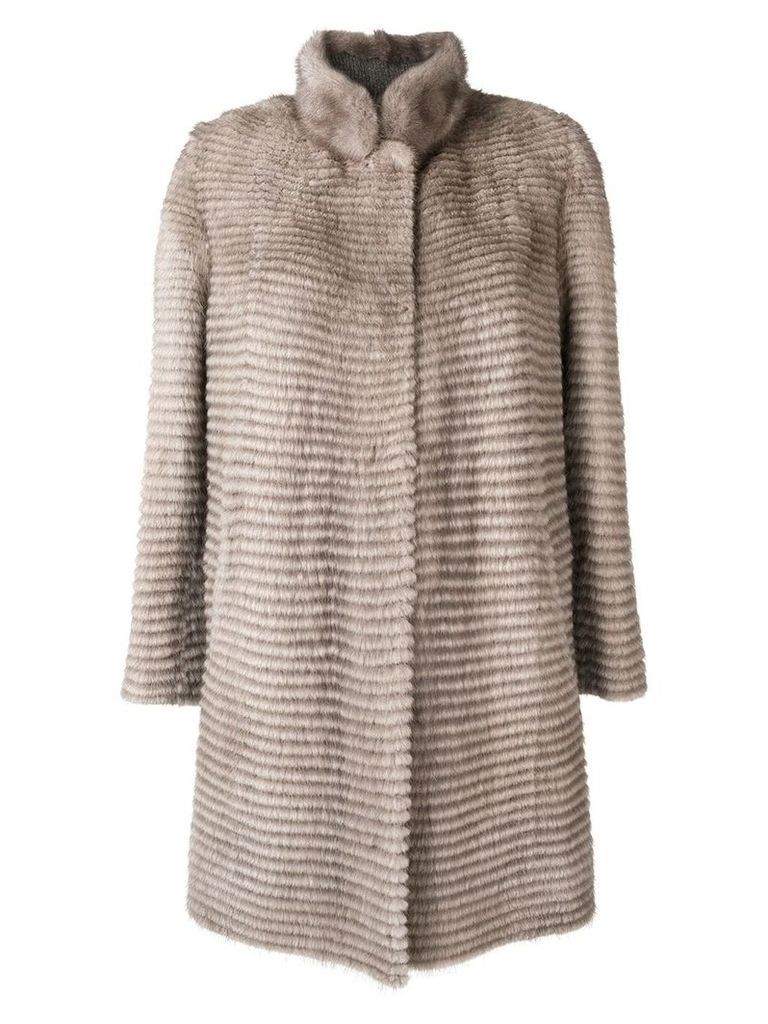 Liska classic fur coat - Brown