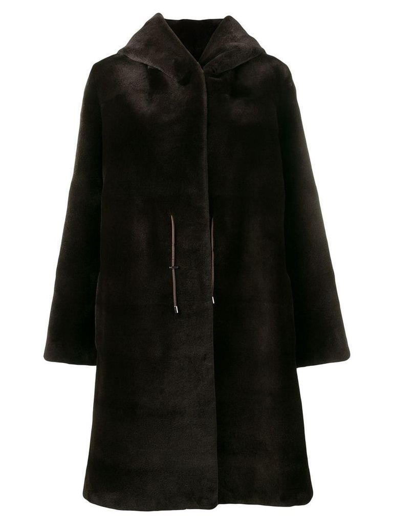 Liska Dawsini fur coat - Brown