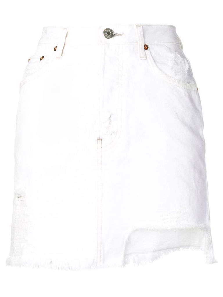 Haikure jean skirt - White
