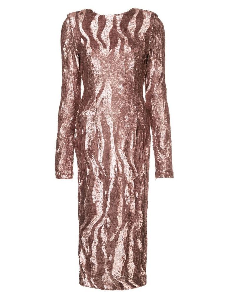 Rachel Gilbert Dinah sequined dress - Metallic