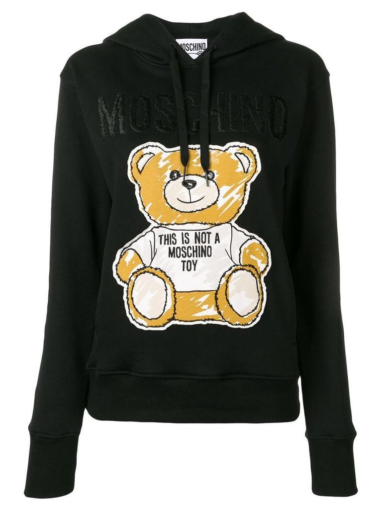 Moschino teddy bear hoodie - Black