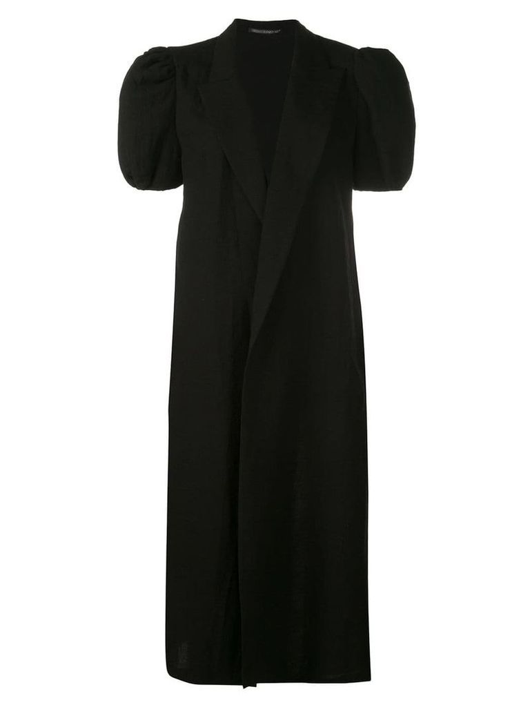 Yohji Yamamoto puff sleeves coat - Black