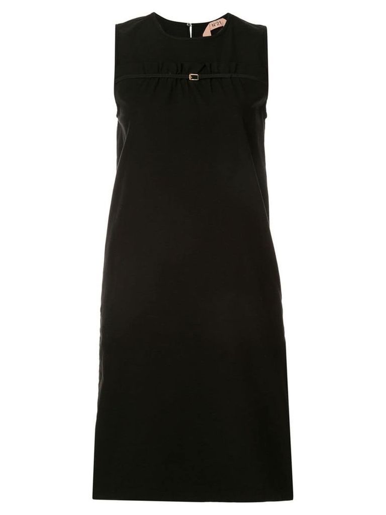 Nº21 sleeveless buckle-detail dress - Black
