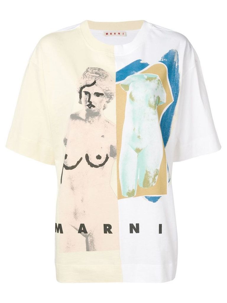 Marni Venere print T-shirt - White