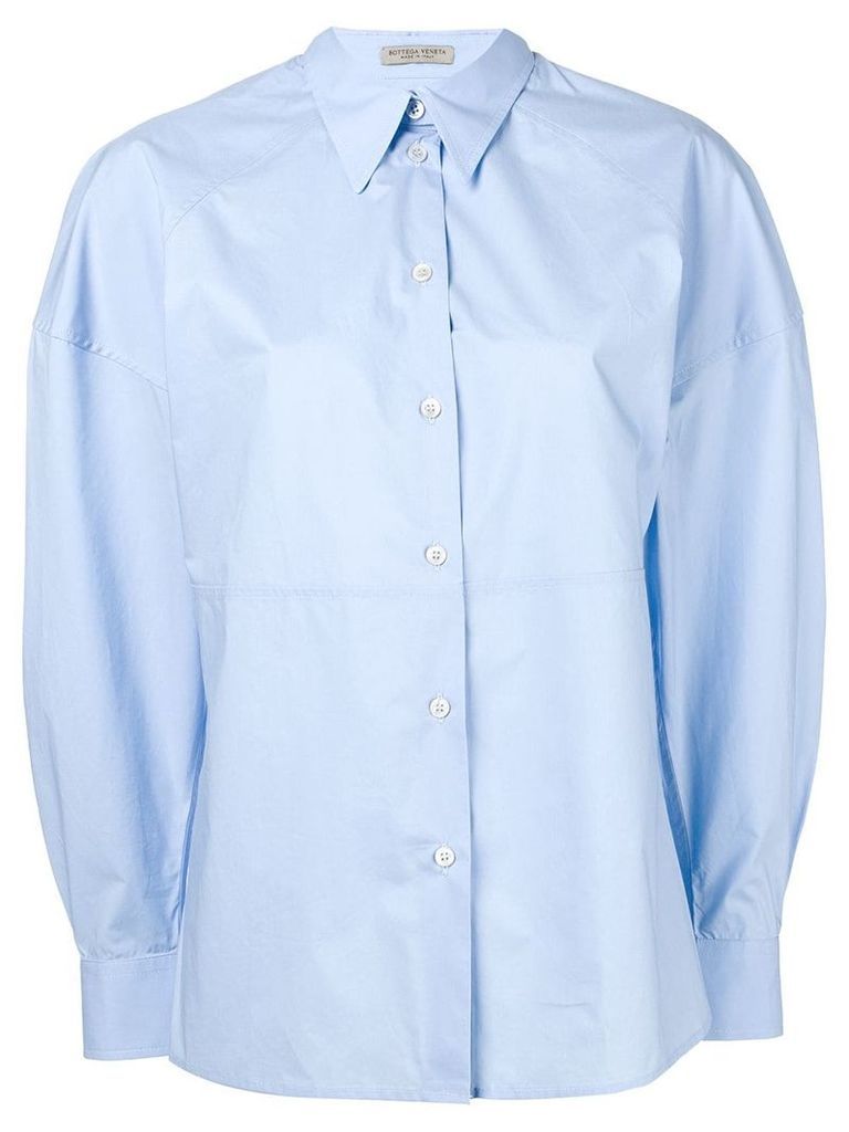 Bottega Veneta puff sleeve shirt - Blue
