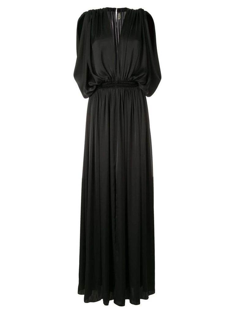 Maison Rabih Kayrouz draped evening gown - Black