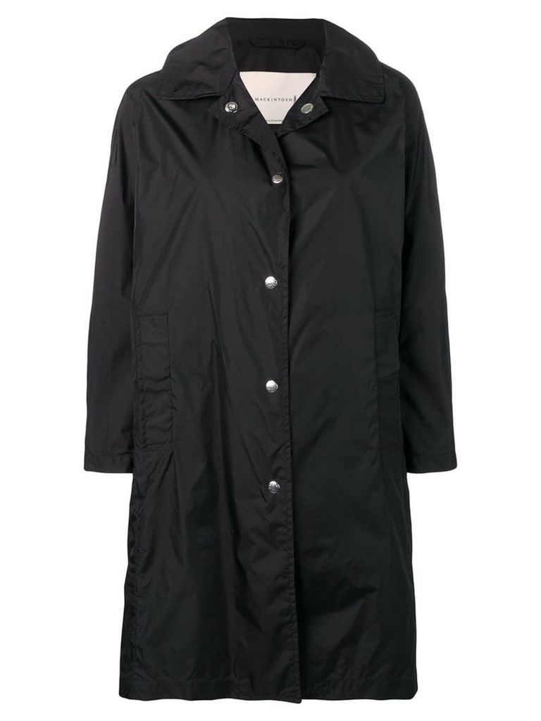 Mackintosh Black Nylon Single Breasted Coat LM-079ST/P