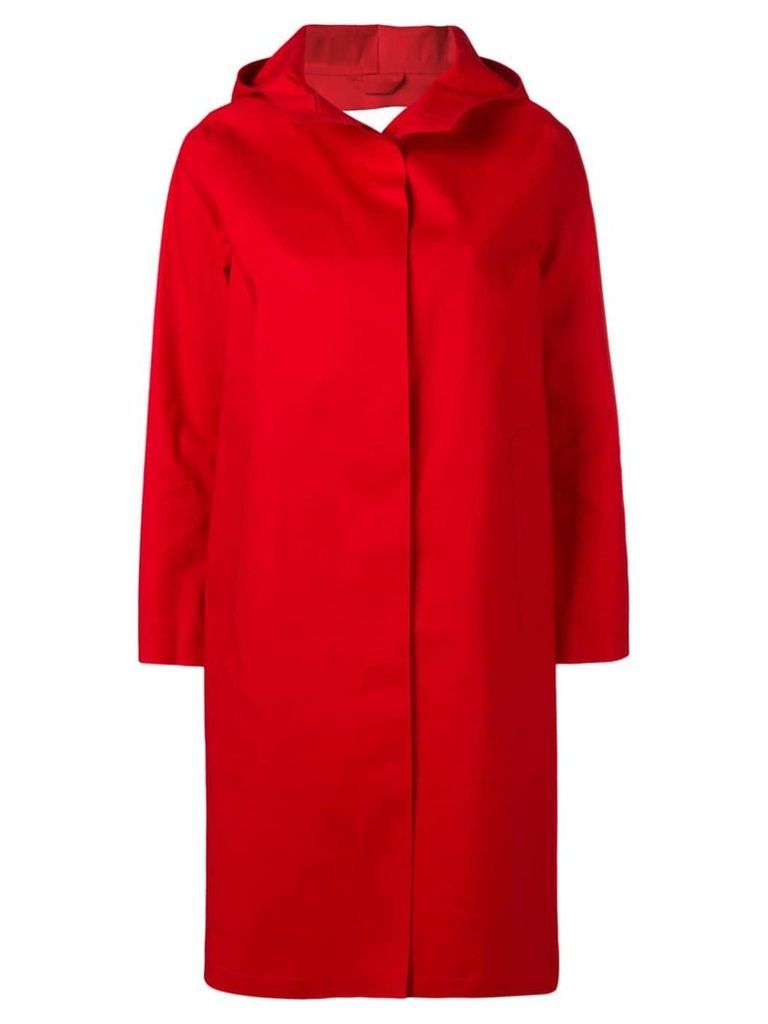 Mackintosh Berry Red Bonded Cotton Hooded Coat LR-021