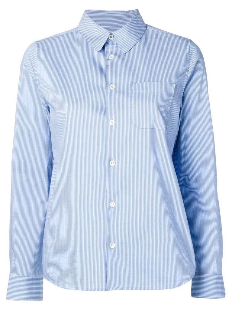 A.P.C. striped slim-fit shirt - Blue