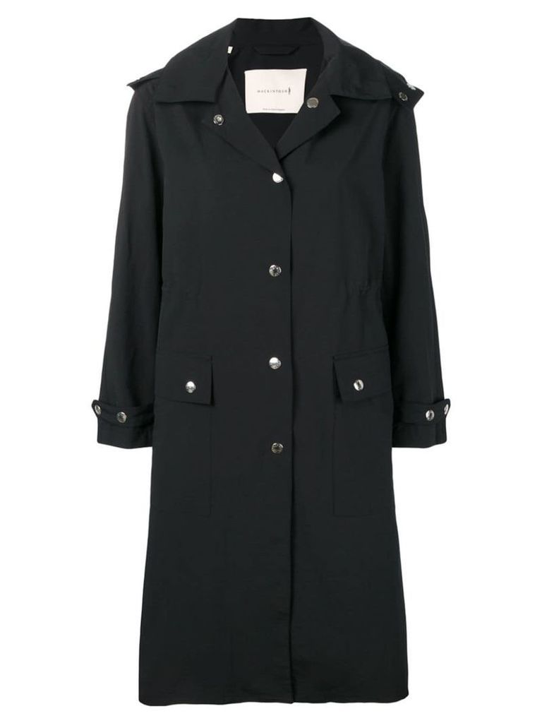 Mackintosh Black Hooded Coat LM-098ST