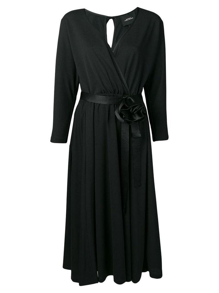 Marc Jacobs v-neck rosette dress - Black