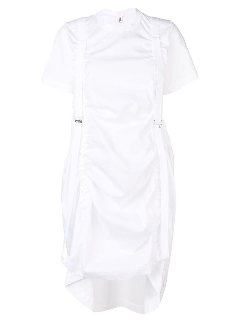 Comme Des Garçons Noir Kei Ninomiya buckle detail dress - White