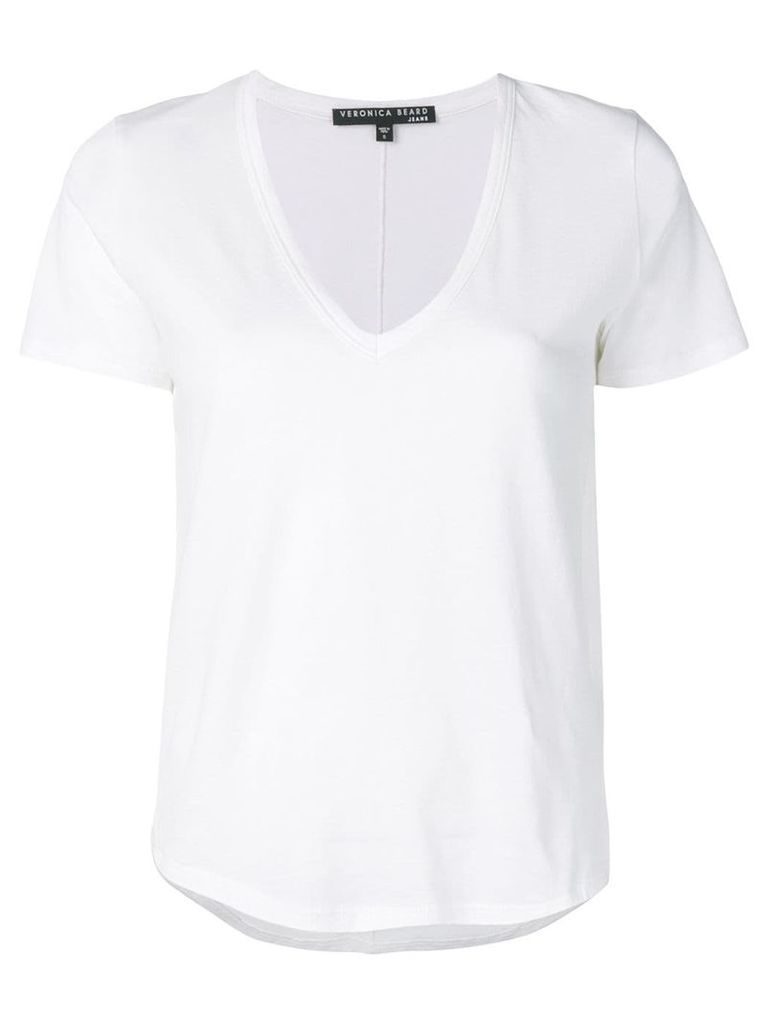 Veronica Beard V-neck T-shirt - White
