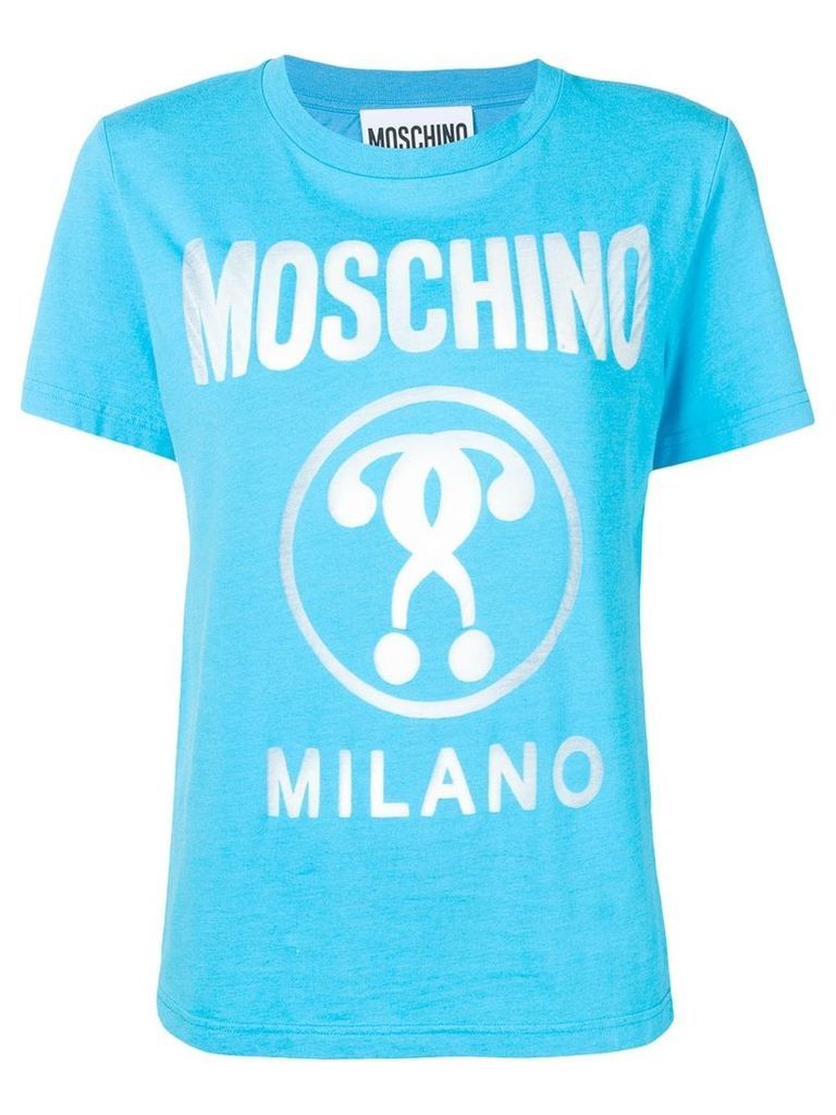 Moschino logo printed T-shirt - Blue