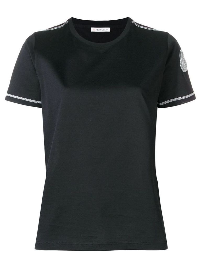 Moncler round neck T-shirt - Black