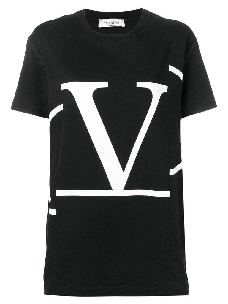 Valentino deconstructed VLOGO T-shirt - Black