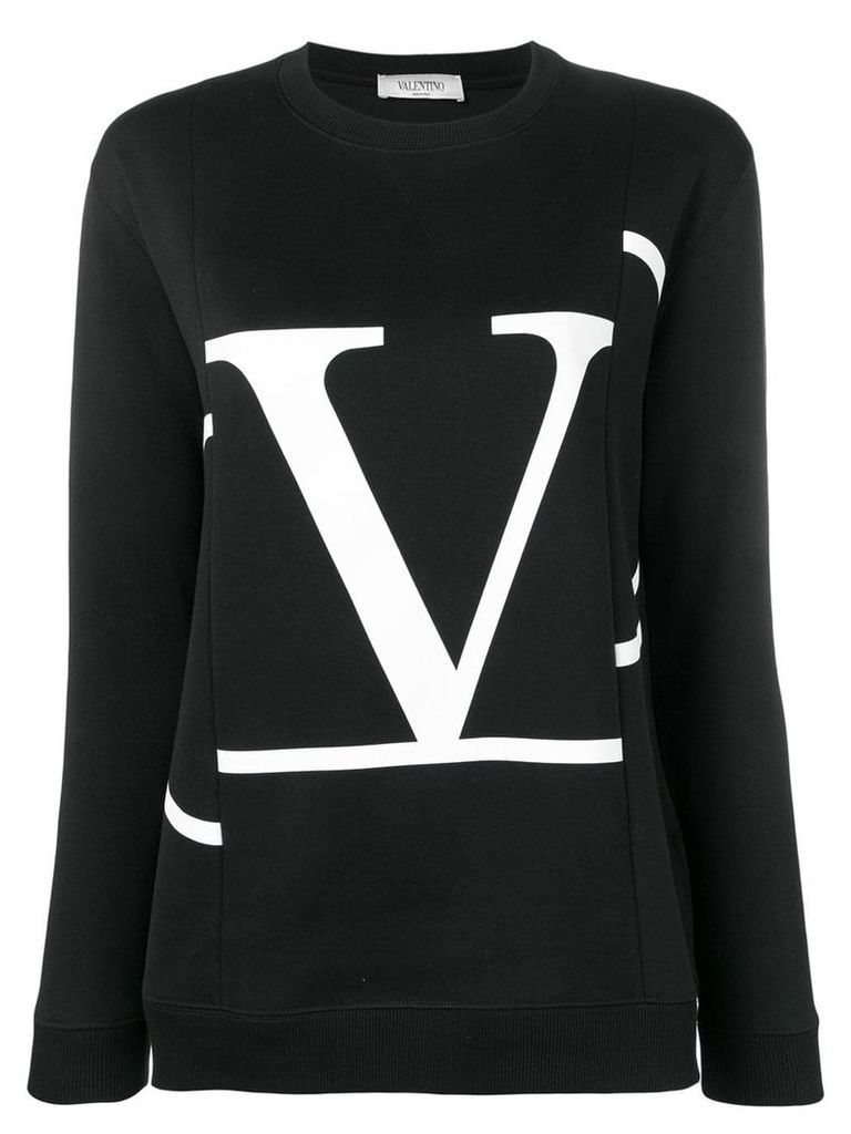 Valentino deconstructed VLogo sweatshirt - Black