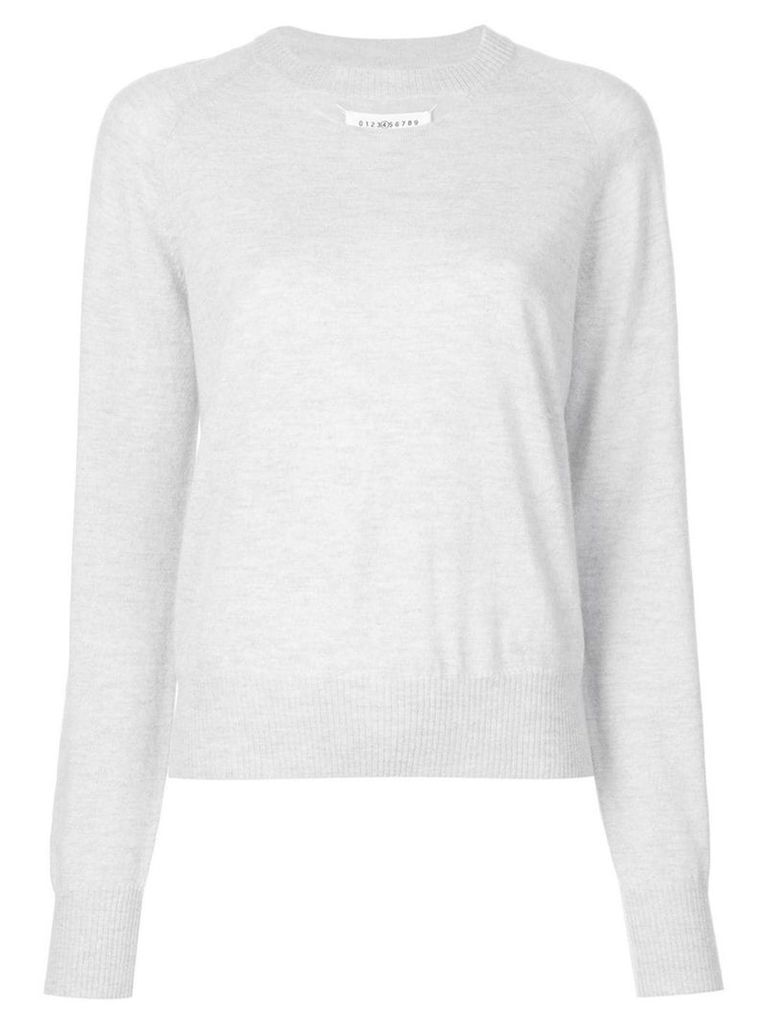 Maison Margiela cashmere cut-out sweater - Grey