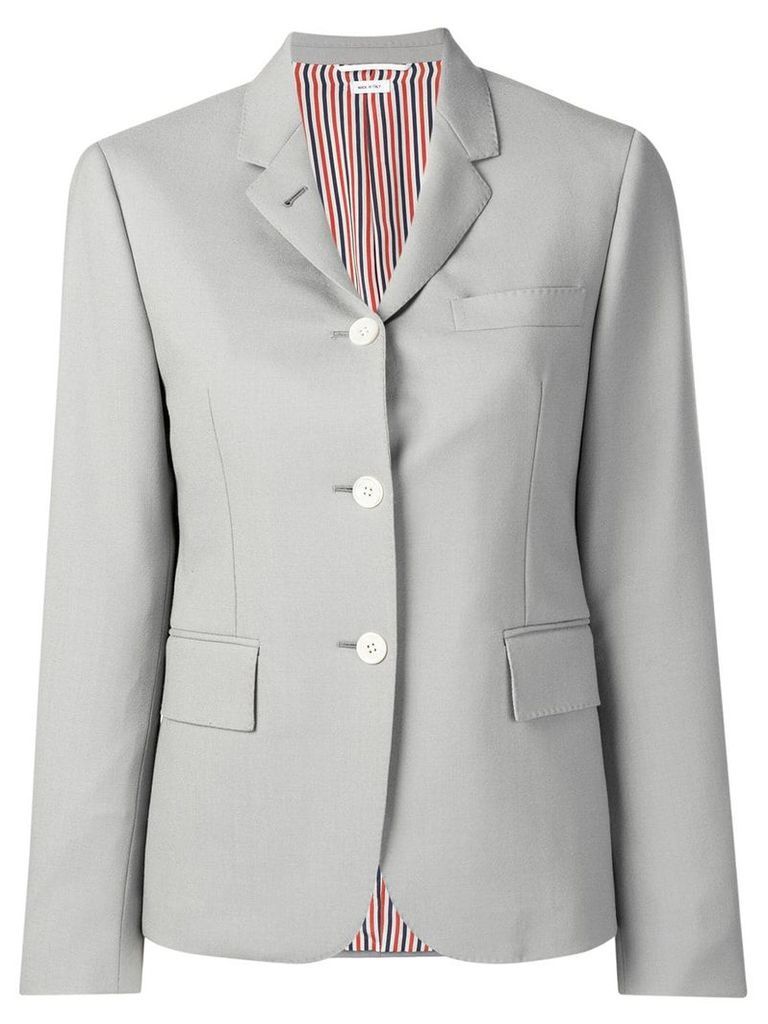 Thom Browne Dyed Mohair Narrow Sport Coat - Grey