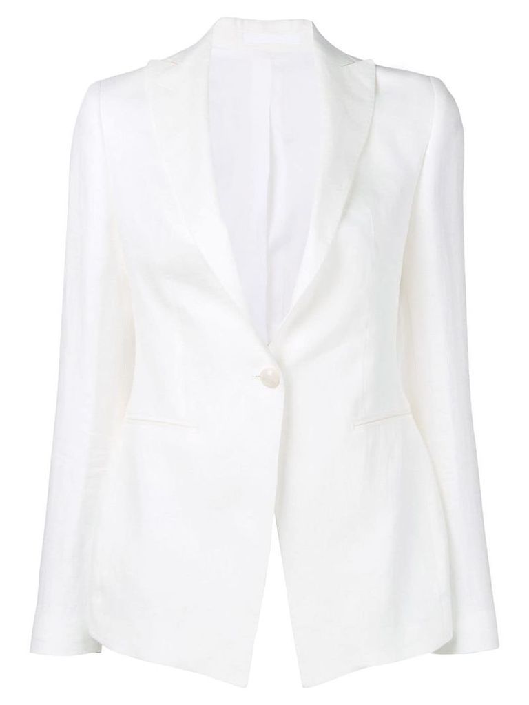 Tagliatore classic fitted blazer - White