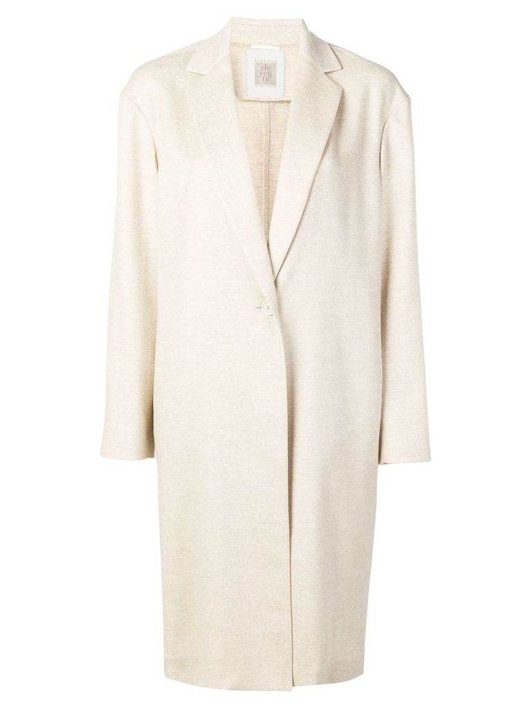 Eleventy single breasted coat - Neutrals