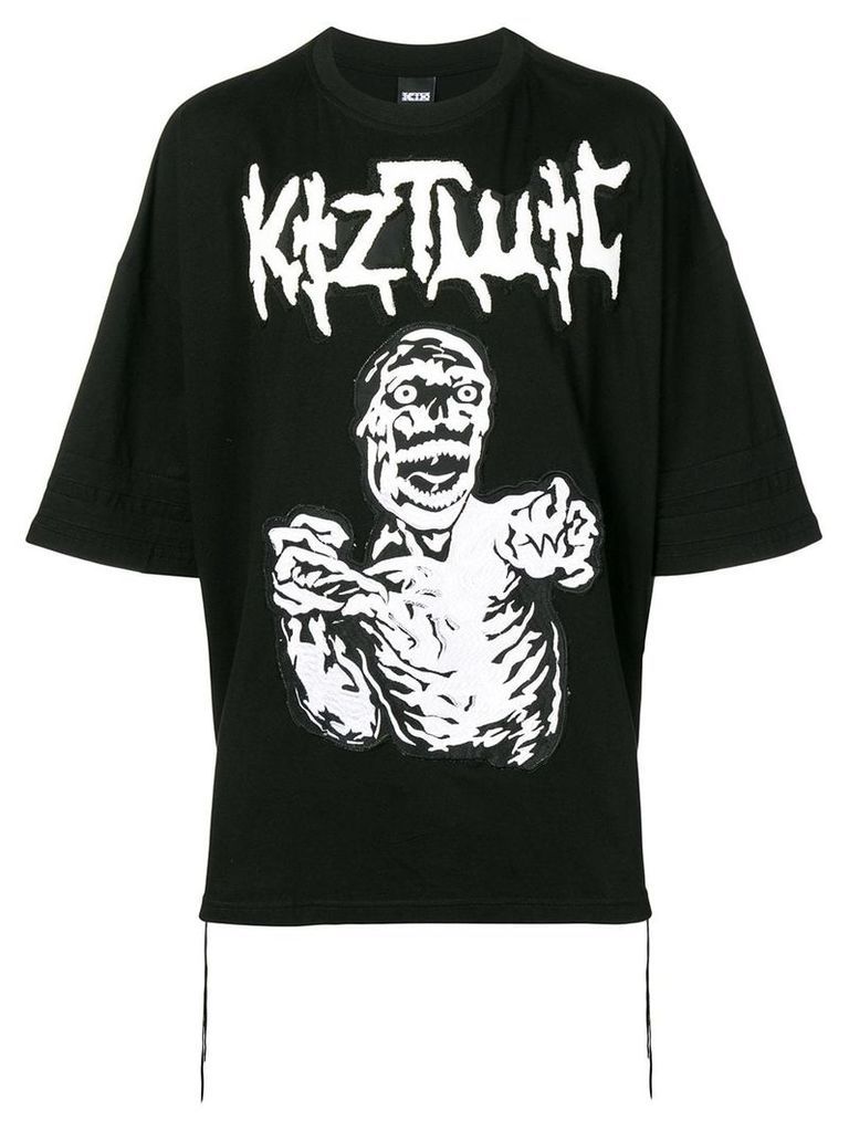 KTZ oversized graphic print T-shirt - Black