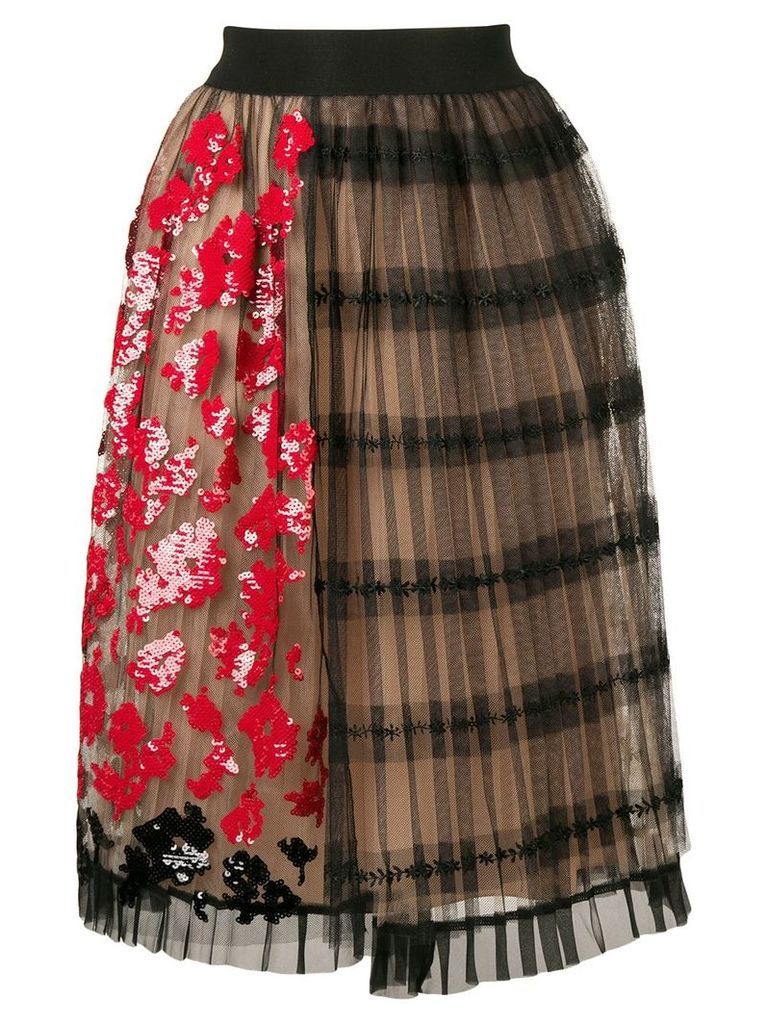 Nº21 black floral skirt