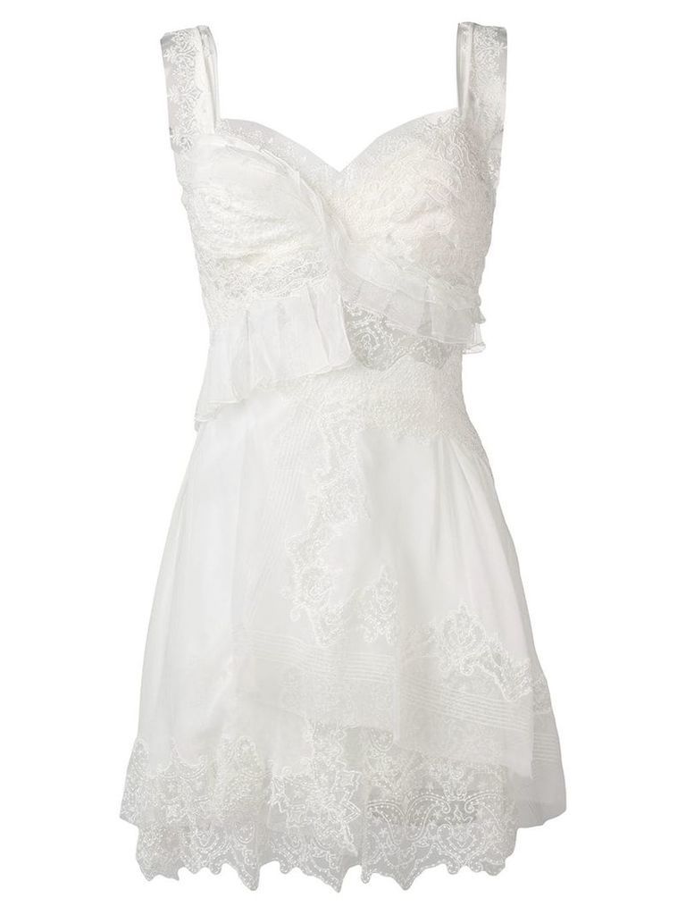 Ermanno Scervino Georgette mini dress - White
