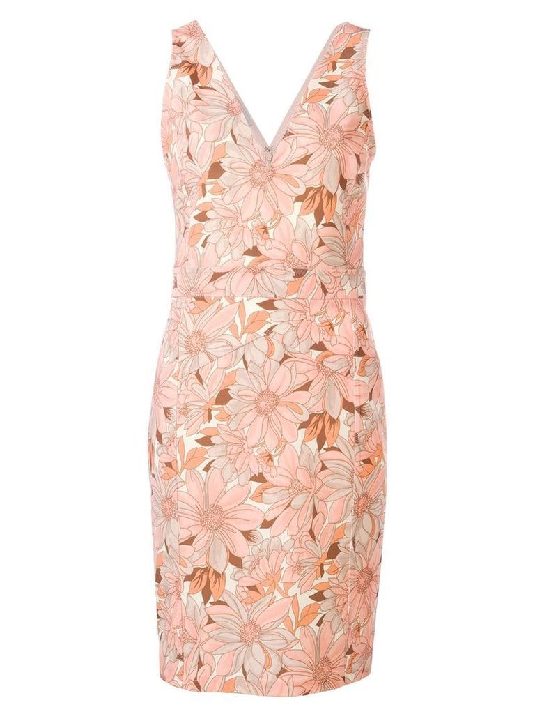 Stella McCartney floral mini dress - ORANGE