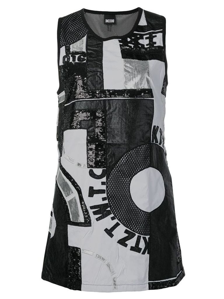 KTZ patchwork mini dress - Black
