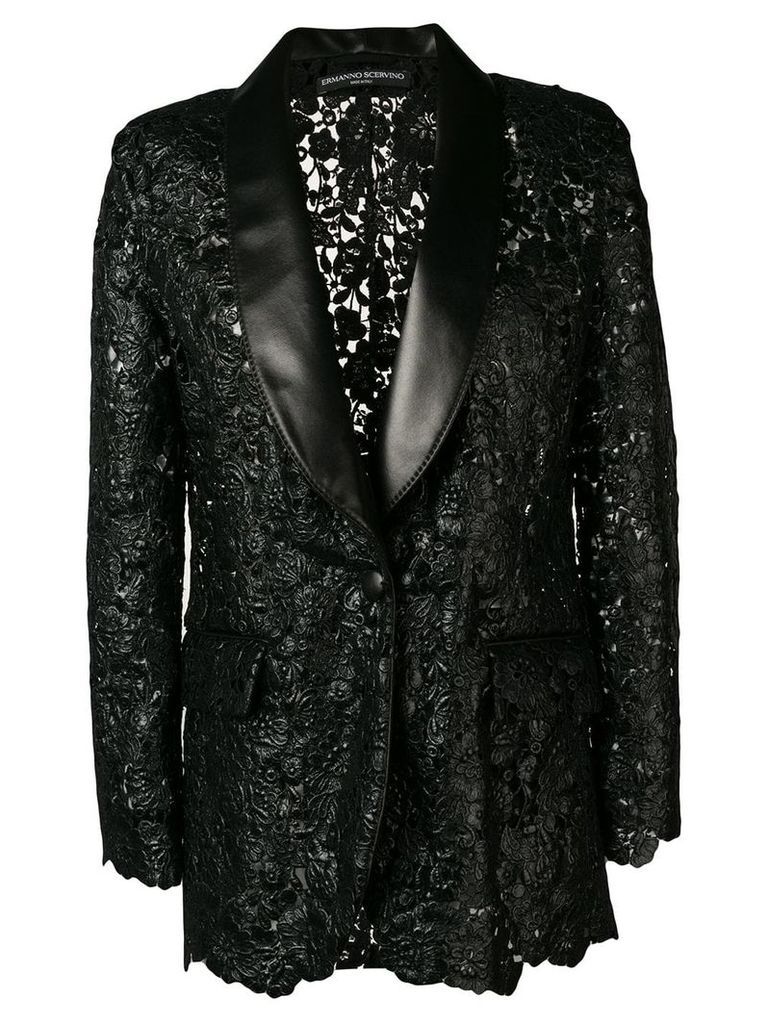 Ermanno Scervino textured lace blazer - Black