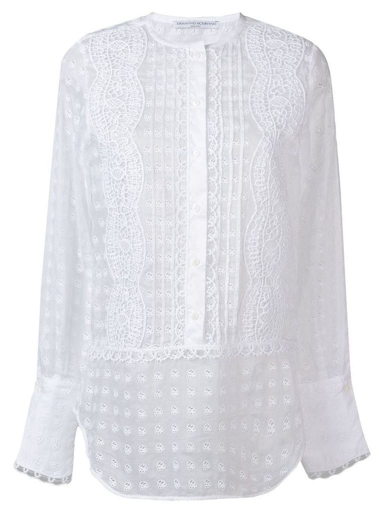 Ermanno Scervino embroidered blouse - White