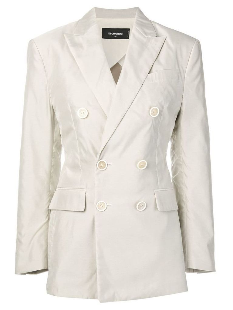Dsquared2 double-breasted blazer - Neutrals