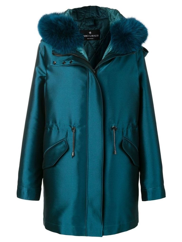 Liska hooded classic coat - Blue