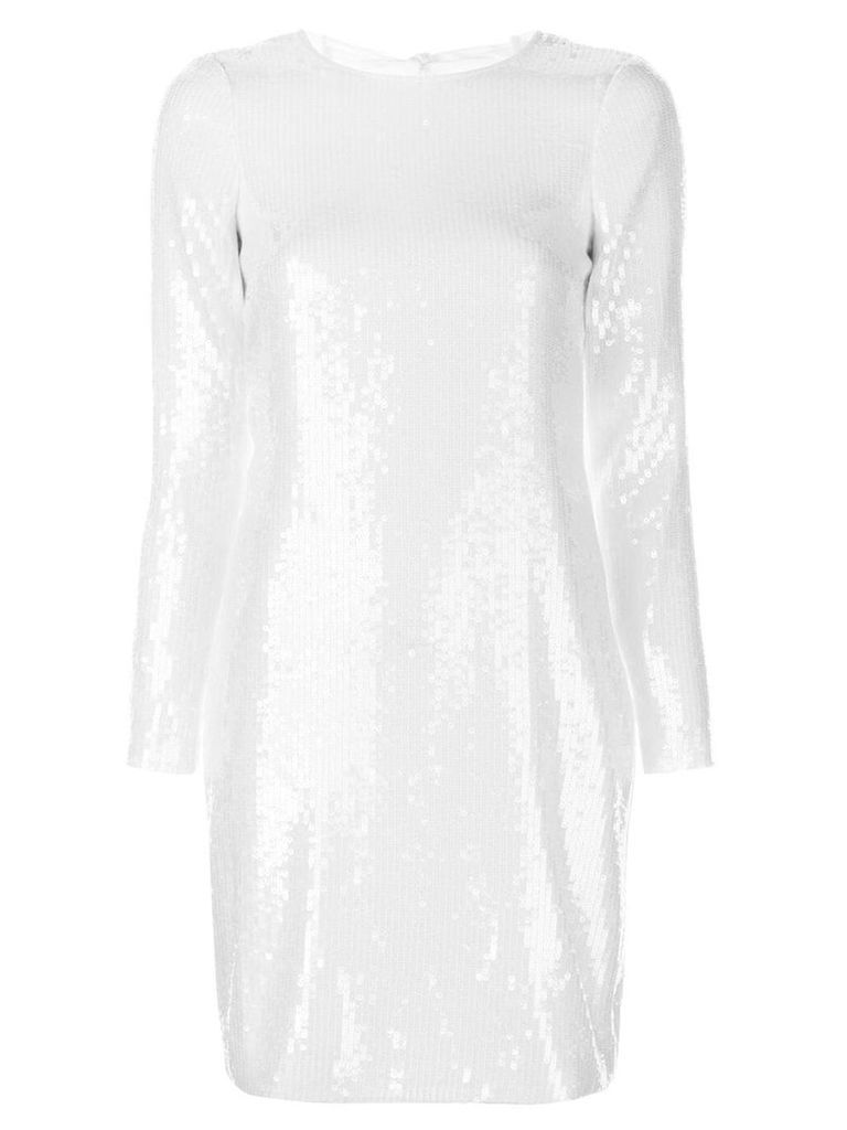 Amsale sequin embellished dress - White