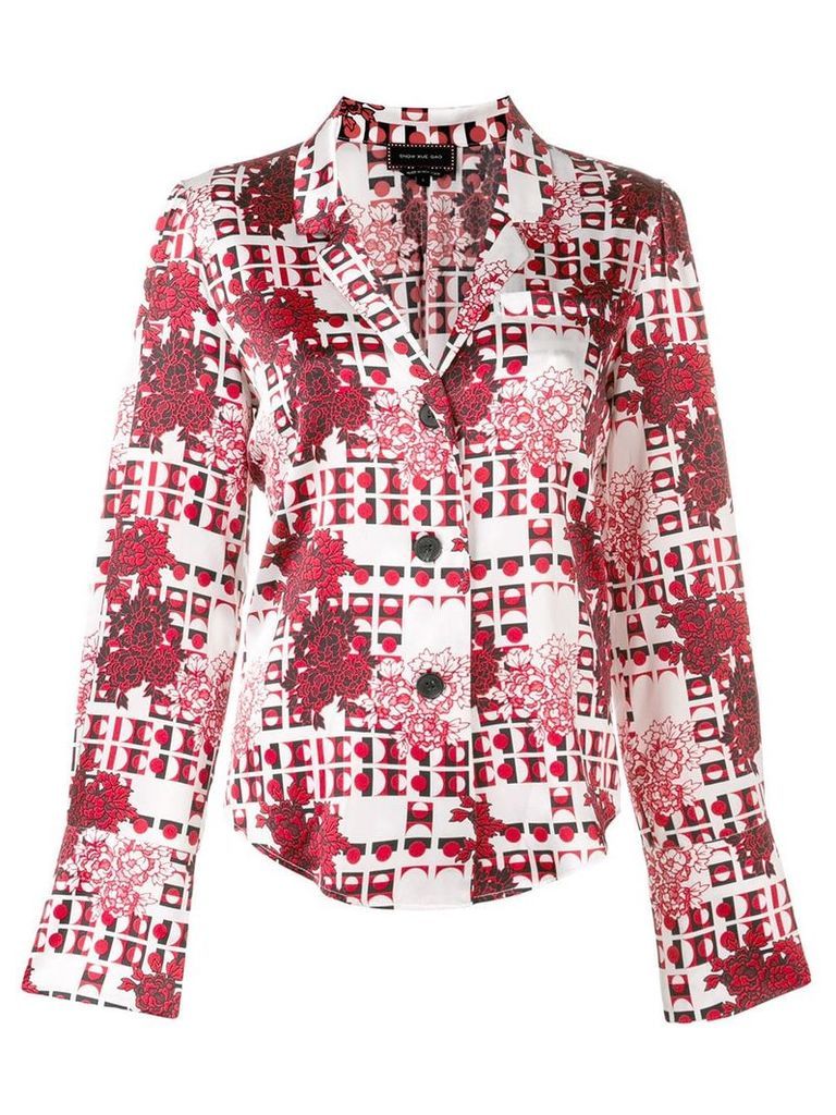 Snow Xue Gao floral print shirt - Red
