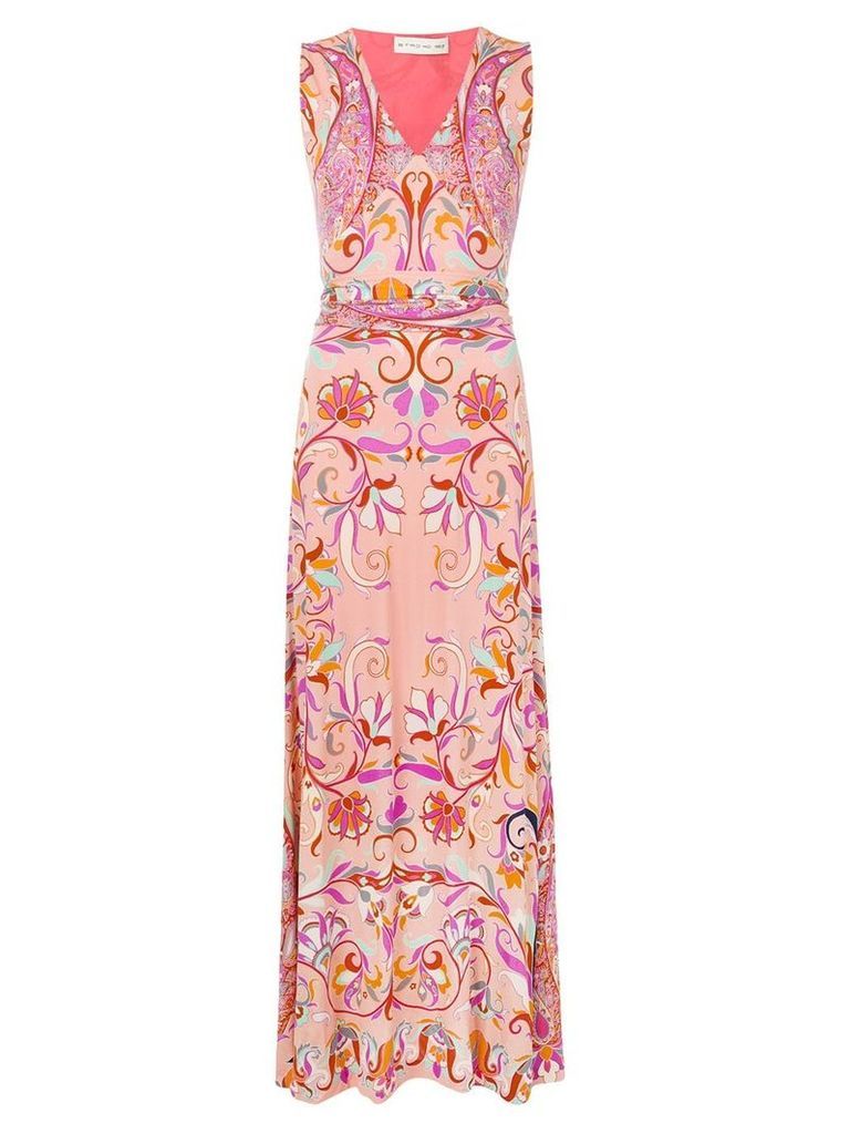 Etro all-over print dress - Pink