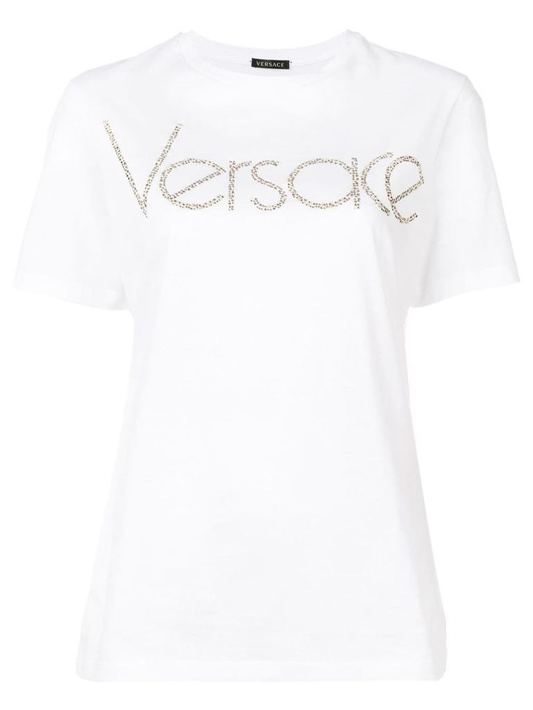 Versace Vintage Logo embellished T-shirt - White