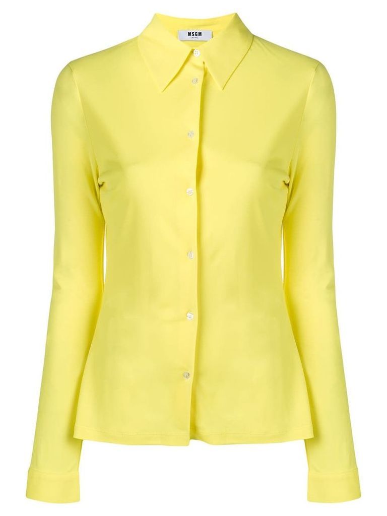 MSGM longsleeved shirt - Yellow