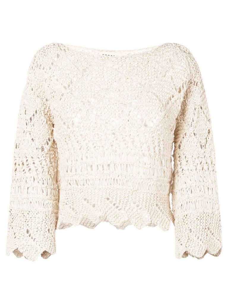 Oneonone crochet blouse - NEUTRALS