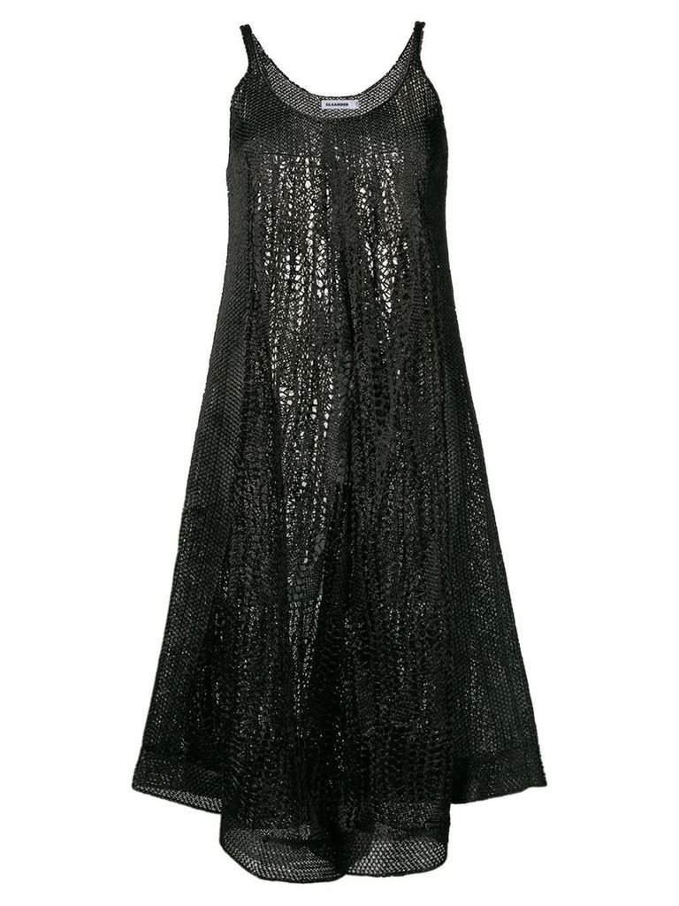 Jil Sander chunky knit dress - Black