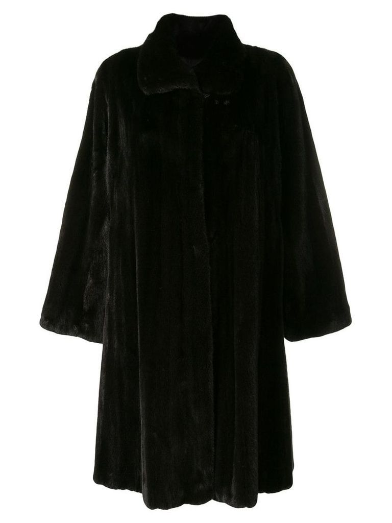 Liska Bounty trimmed coat - Black