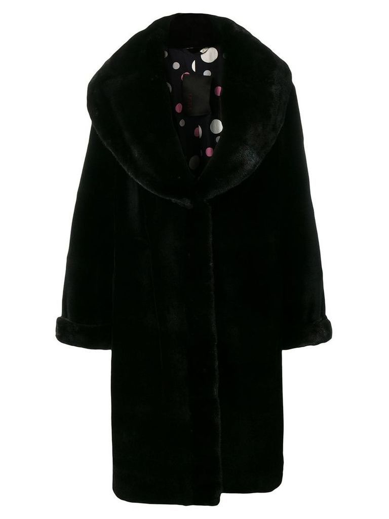 Liska Judith fur coat - Black