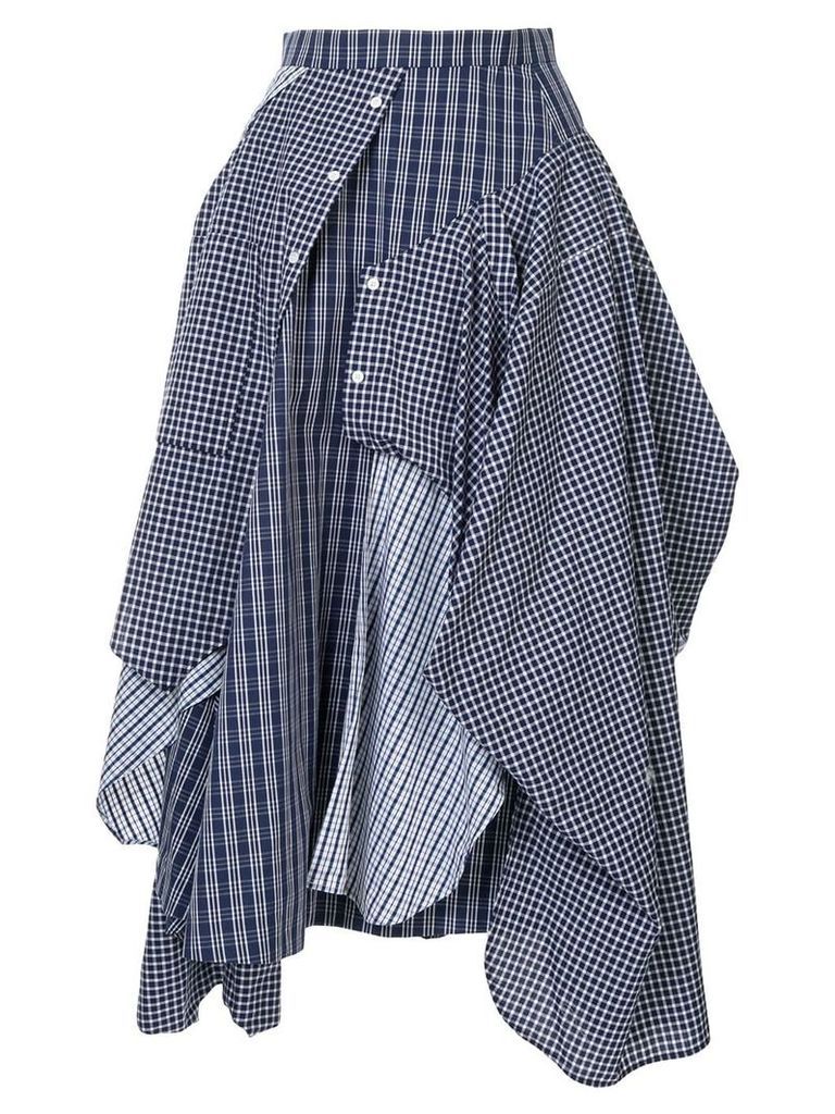 Enföld deconstructed shirt-skirt - Blue