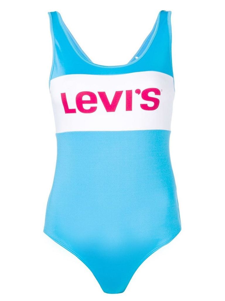 Levi's logo tank top - Blue