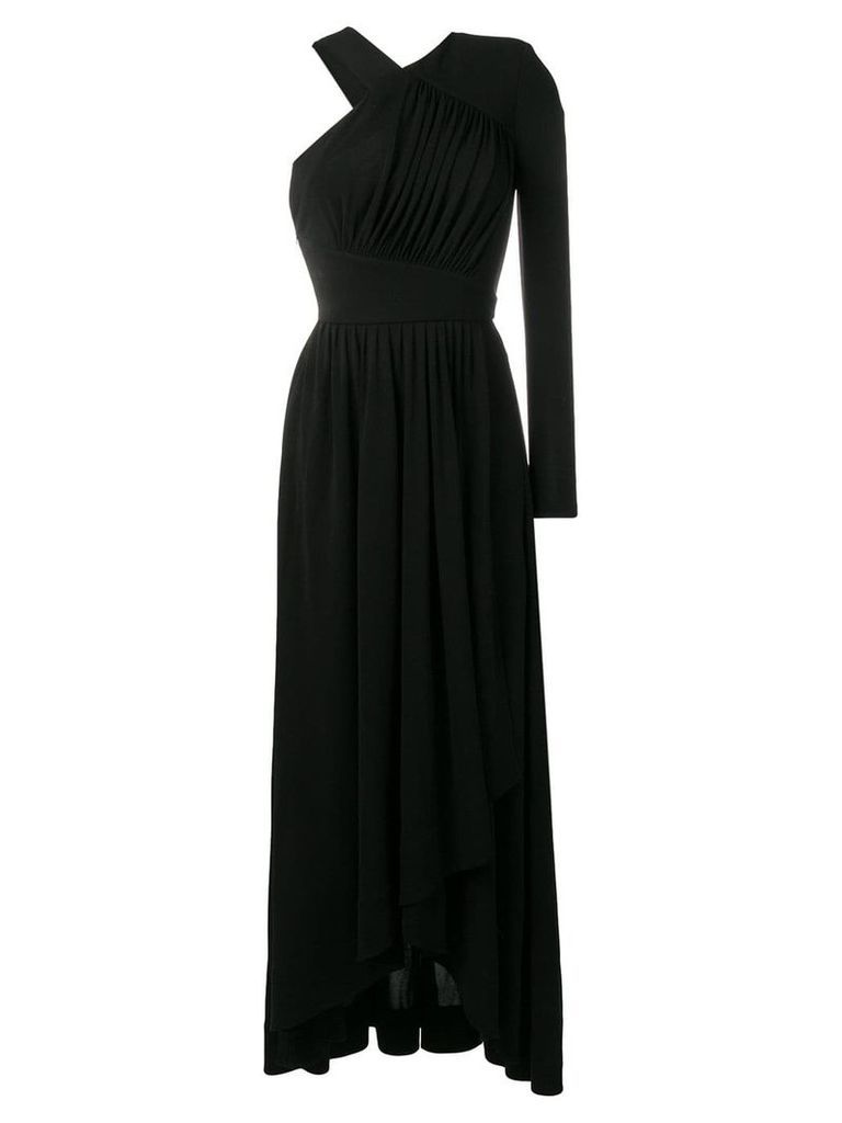 Givenchy asymmetric maxi gown - Black
