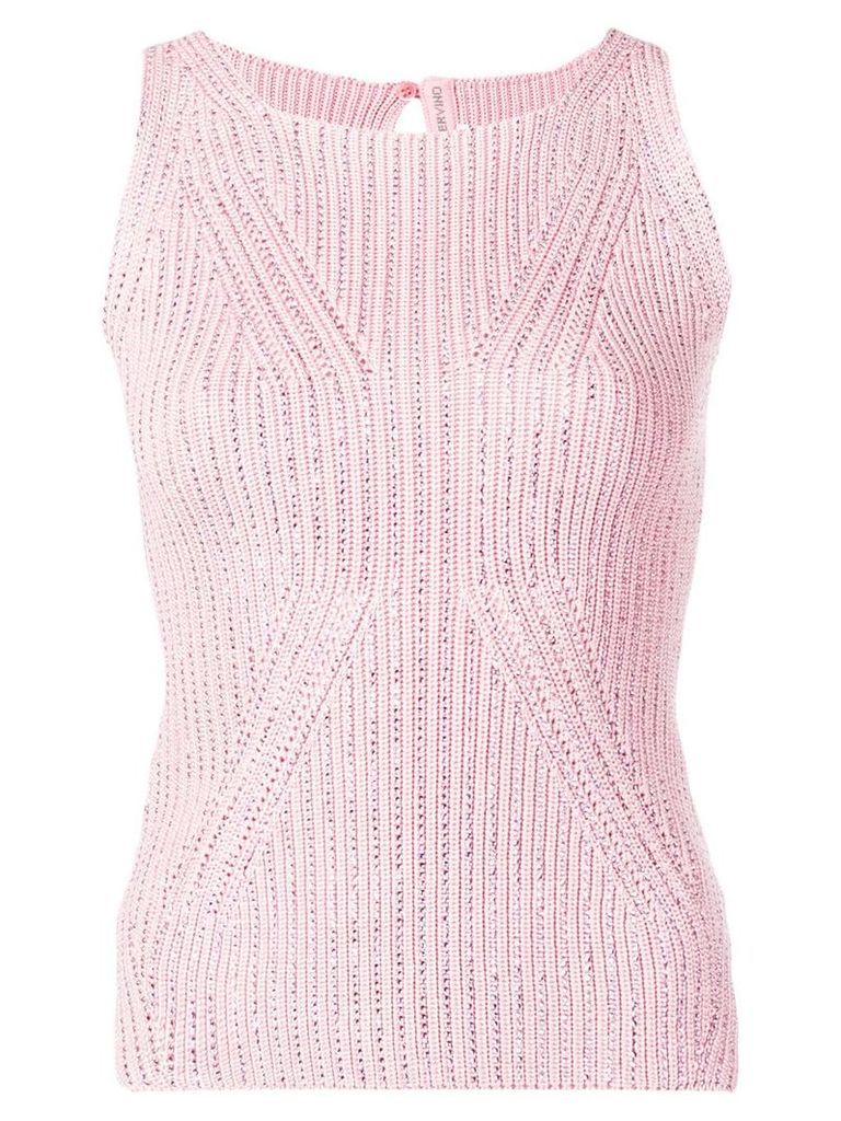 Ermanno Scervino knitted vest top - PINK