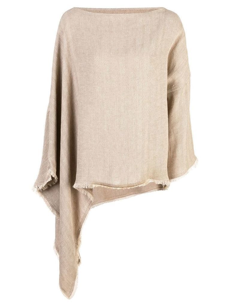 Dusan asymmetric knit sweater - Brown