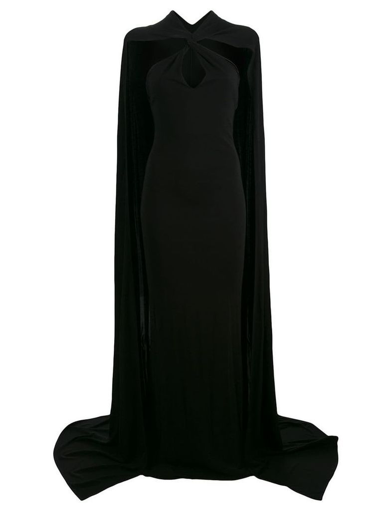 Dsquared2 cape maxi dress - Black